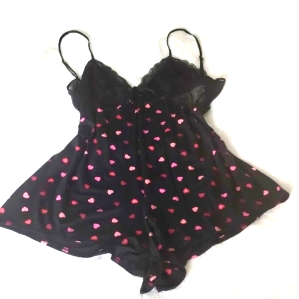 Victoria's Secret Valentine's Cozy Heart Romper Lingerie